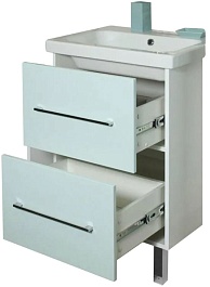 Sanflor Тумба под раковину Экко 60 мята/белая – фотография-2